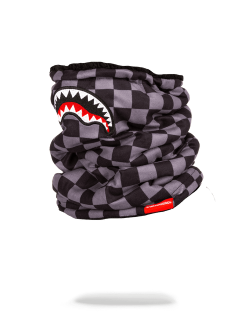 CHECKERED SHARK NECK WARMER