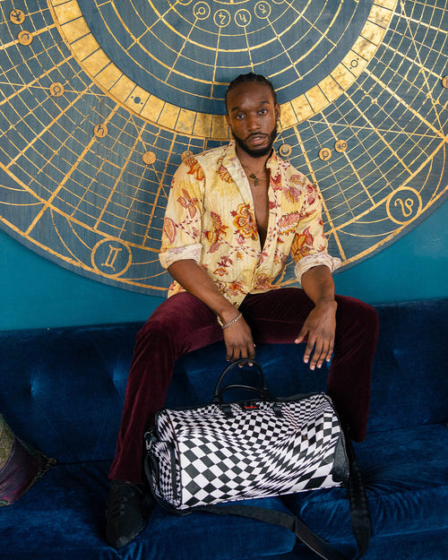 TRIPPY CHECK DUFFLE